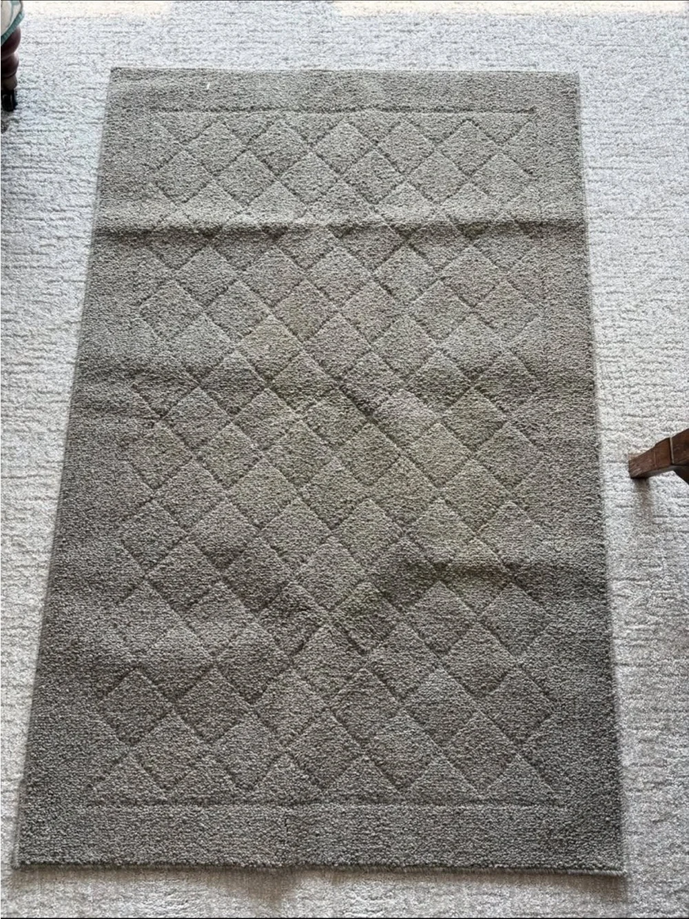 GREY THRESHOLD CLARKSON WASHABLE TUFTED AND HOOKED RUG